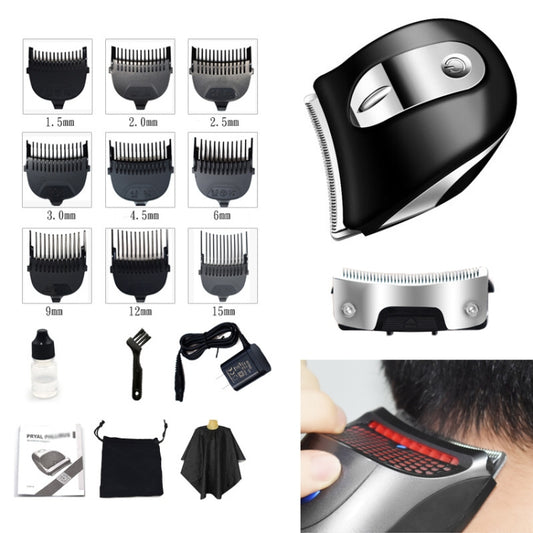 HJ-2019 Men Electric Shaver Fader Self-help Hair Clipper with Cloth + Sponge + Spare Cutter Head, Standard Version, CN Plug - Hair Trimmer by buy2fix | Online Shopping UK | buy2fix