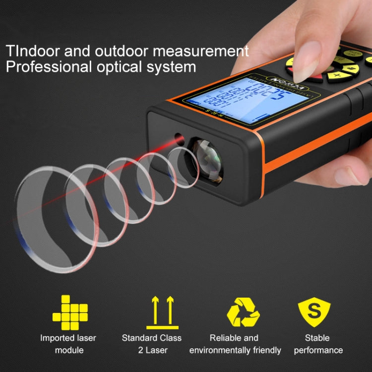 VCHON 60m Handheld Rechargeable Voice Laser Rangefinder High Precision Infrared Room Measuring Instrument Electronic Laser Ruler - Consumer Electronics by buy2fix | Online Shopping UK | buy2fix