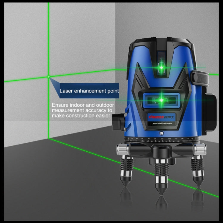 MBOOS LD Blue Light 2 Line Outdoor Laser Level Instrument with Suitcase & 1m Tripod - Consumer Electronics by buy2fix | Online Shopping UK | buy2fix