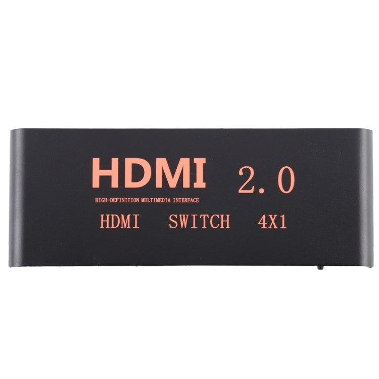 4X1 4K/60Hz HDMI 2.0 Switch with Remote Control, EU Plug - Switch by buy2fix | Online Shopping UK | buy2fix