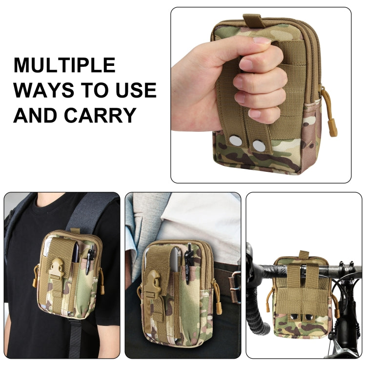 HAWEEL Hiking Belt Waist Bag Outdoor Sport Motorcycle Bag 7.0 inch Phone Pouch (CP Camouflage) - Waist Bags by HAWEEL | Online Shopping UK | buy2fix