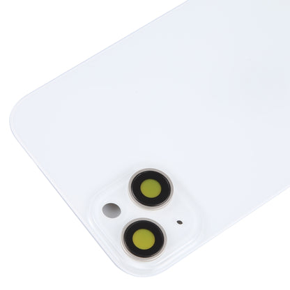 Glass Battery Back Cover with Holder for iPhone 14(White) -  by buy2fix | Online Shopping UK | buy2fix