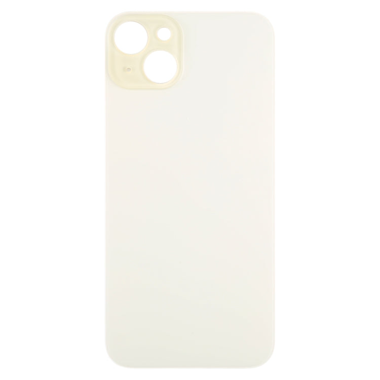 For iPhone 15 Plus Glass Battery Back Cover(Yellow) -  by buy2fix | Online Shopping UK | buy2fix