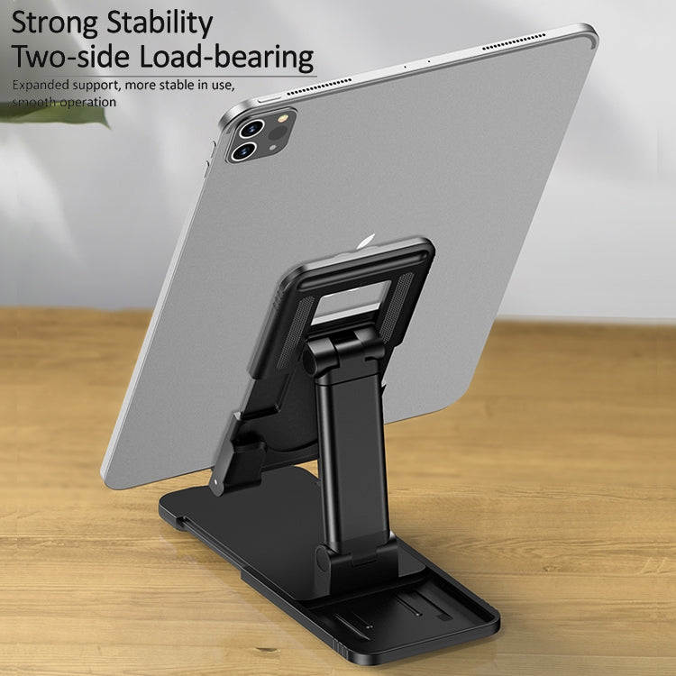USAMS US-ZJ059 Retractable Mobile Phone Tablet Desktop Stand Holder (Black) - Desktop Holder by USAMS | Online Shopping UK | buy2fix