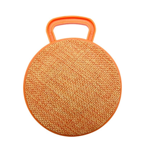 A01L Cloth Texture Round Portable Mini Bluetooth Speaker, Support Hands-free Call & TF Card(Orange) - Mini Speaker by buy2fix | Online Shopping UK | buy2fix