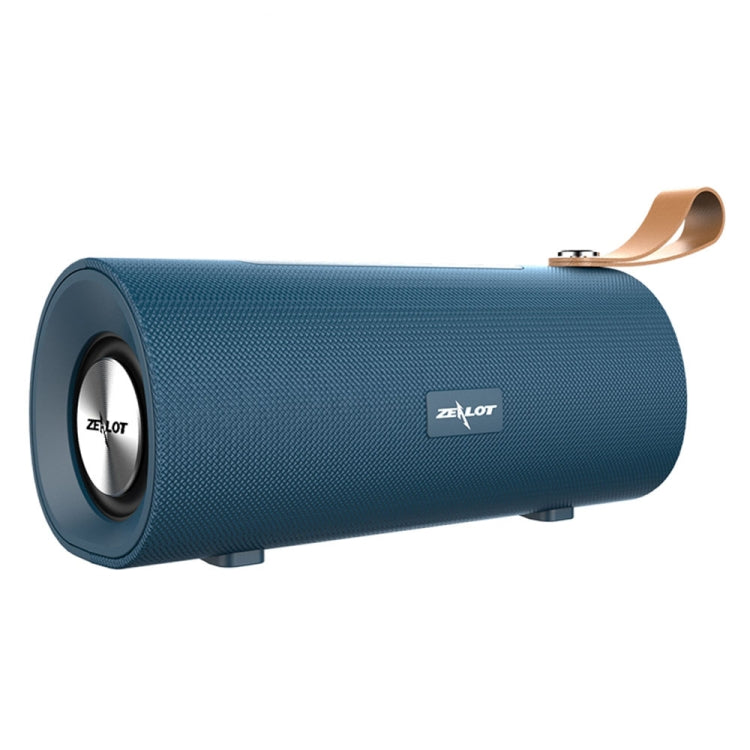 ZEALOT S30 Portable Heavy Bass Stereo Wireless Bluetooth Speaker with Built-in Mic, Support Hands-Free Call & TF Card & AUX(Lake Blue) - Desktop Speaker by ZEALOT | Online Shopping UK | buy2fix