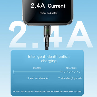 Yesido CA97 2.4A USB to USB-C / Type-C Charging Cable with Indicator Light, Length: 1.2m - USB-C & Type-C Cable by Yesido | Online Shopping UK | buy2fix