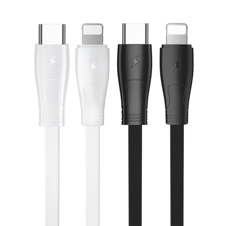 WK WDC-100 1m 2.0A Output Speed Pro Series PD 18W Fast Charging USB-C / Type-C to 8 Pin Data Sync Charging Cable (White) - Normal Style Cable by WK | Online Shopping UK | buy2fix