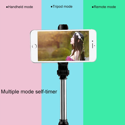 XT10 Multi-function Mobile Live Broadcast Bluetooth Self-timer Pole Tripod (Pink) - Selfie Sticks by buy2fix | Online Shopping UK | buy2fix