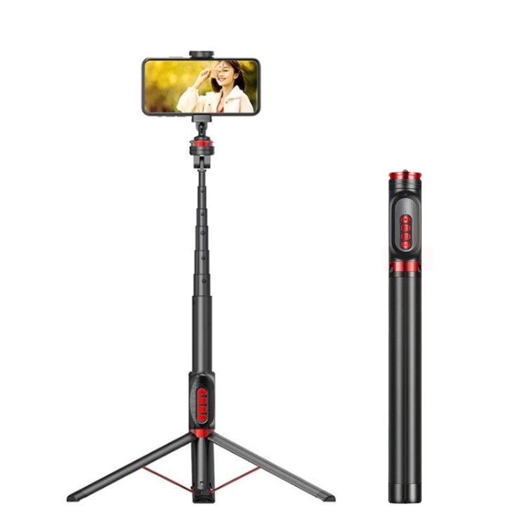 Aluminum Alloy Mobile Phone Bluetooth Selfie Stick Live Floor Tripod Bracket, Height: 1.8m - Consumer Electronics by buy2fix | Online Shopping UK | buy2fix