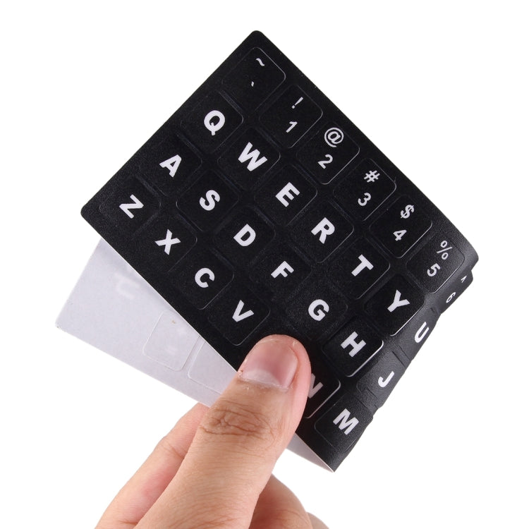 Keyboard Film Cover Independent Paste English Keyboard Stickers for Laptop Notebook Computer Keyboard(Black) - Computer & Networking by buy2fix | Online Shopping UK | buy2fix