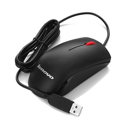 Lenovo M120 Pro Fashion Office Red Dot Wired Mouse (Black) - Wired Mice by Lenovo | Online Shopping UK | buy2fix