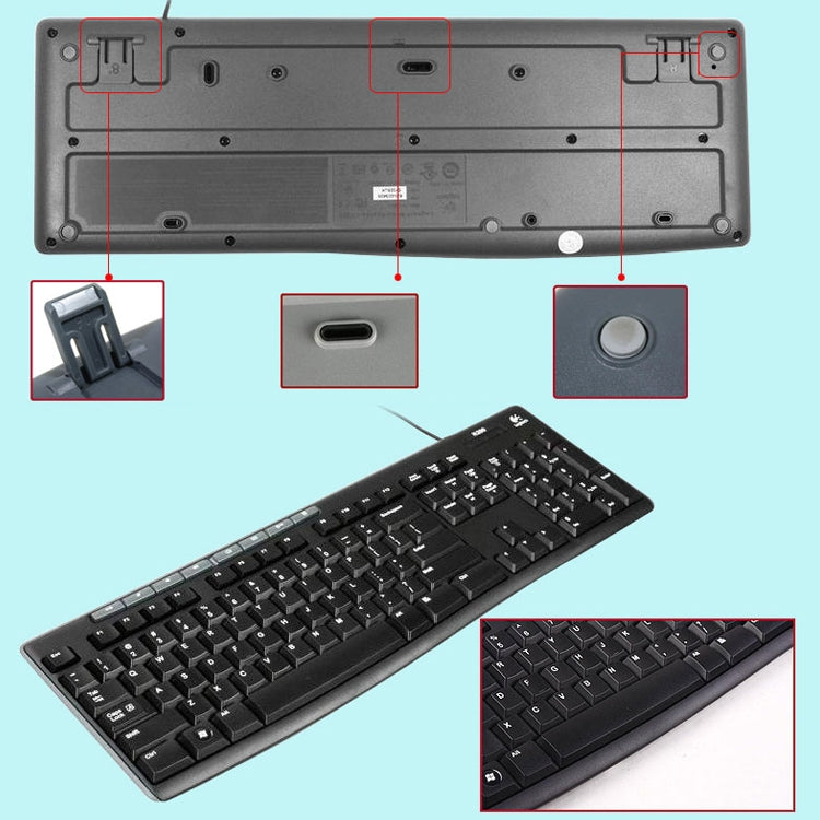 Logitech MK200 Wired Keyboard Mouse Set - Wired Keyboard by Logitech | Online Shopping UK | buy2fix