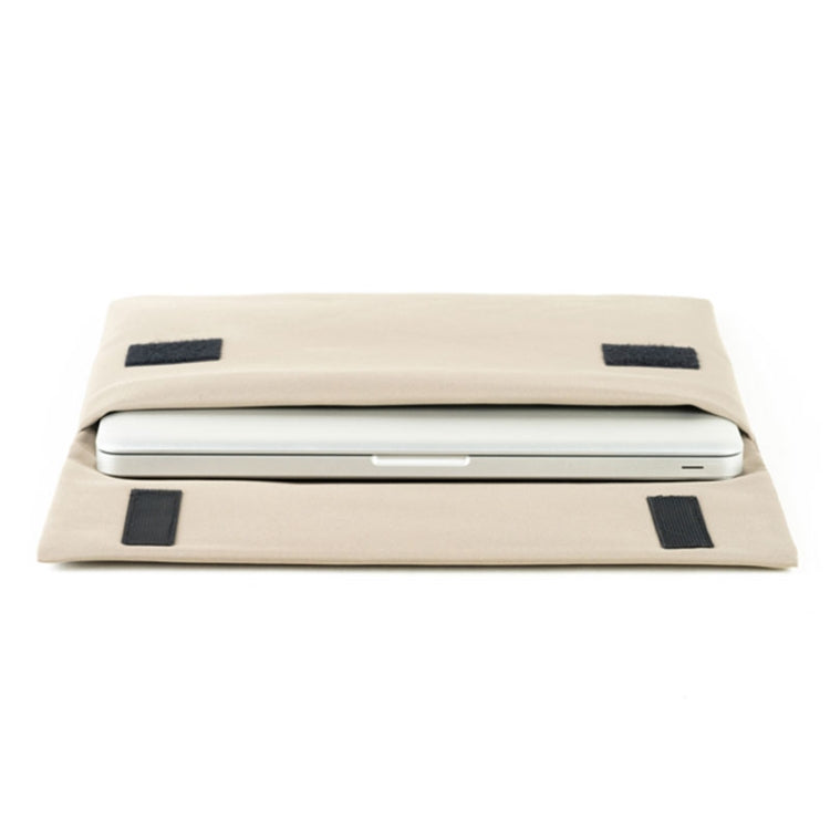 POFOKO E200 Series Polyester Waterproof Laptop Sleeve Bag for 13.3 inch Laptops(Beige) -  by POFOKO | Online Shopping UK | buy2fix