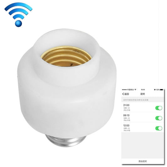 200W Max E27 APP Remote Control WiFi Smart Light Bulb Adapter Lamp Base Works with Alexa Echo & Google Home, AC 100-250V - Lamp Holders & Bases by buy2fix | Online Shopping UK | buy2fix