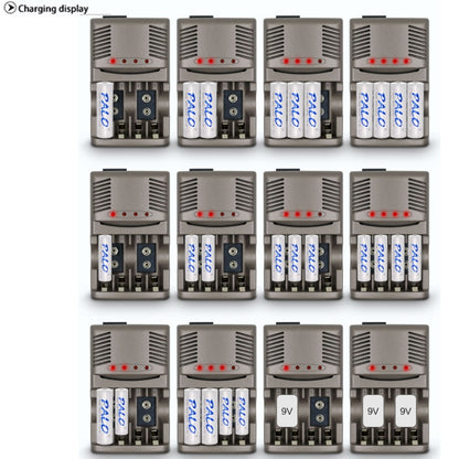 DC 100-240V 4 Slot Battery Charger for AA & AAA & 9V Ni-MH Battery, US Plug - Consumer Electronics by buy2fix | Online Shopping UK | buy2fix