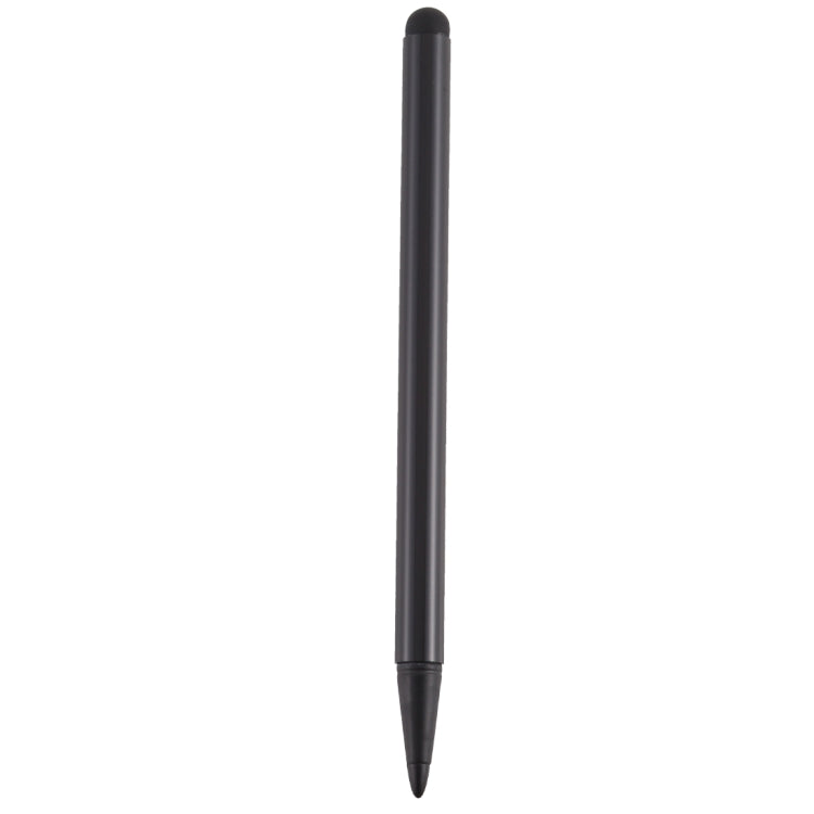 Resistive Capacitive Touch Screen Precision Touch Double Tip Stylus Pen(Black) - Stylus Pen by buy2fix | Online Shopping UK | buy2fix