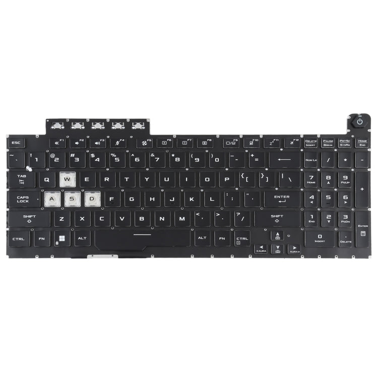 For Asus TUF Gaming F15 FX506 FA506 US Version Keyboard with Backlight - Computer & Networking by buy2fix | Online Shopping UK | buy2fix