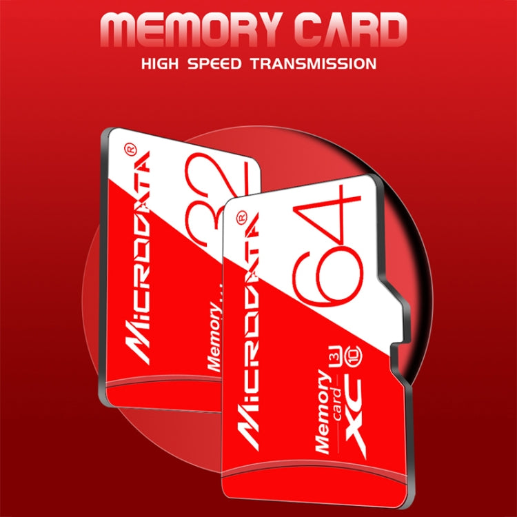 MICRODATA 128GB High Speed U3 Red and White TF(Micro SD) Memory Card - Micro SD Card by MiCRODATA | Online Shopping UK | buy2fix