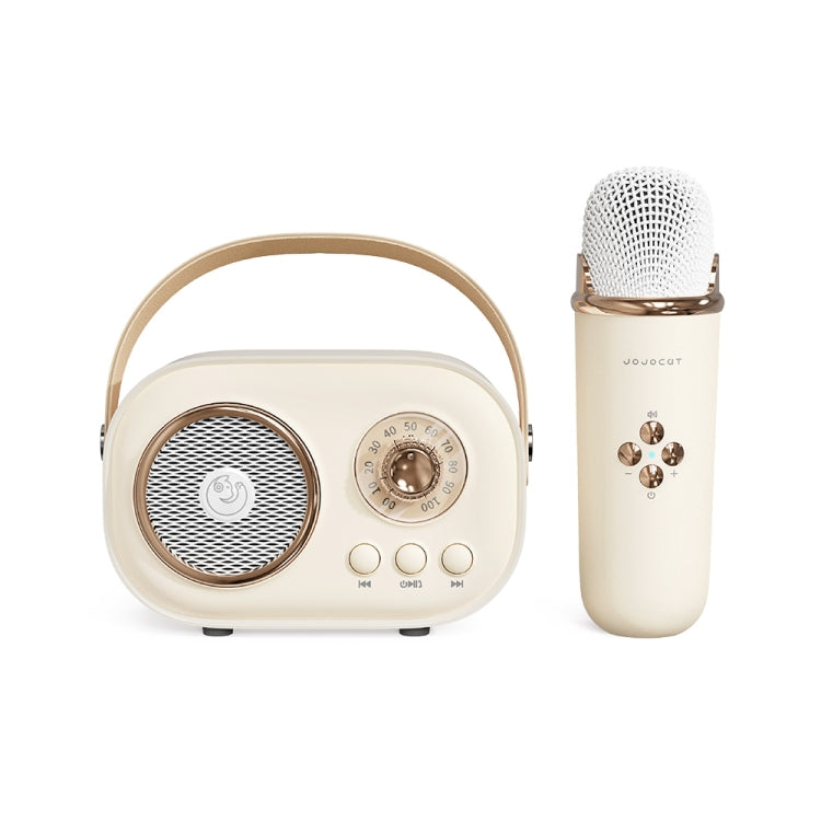 C20 Plus Multifunctional Karaoke Bluetooth Speaker With Microphone (Beige) - Microphone by buy2fix | Online Shopping UK | buy2fix