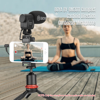 BOYA Portable Mini Condenser Live Show Video Recording Microphone for DSLR / Smart Phones - Consumer Electronics by BOYA | Online Shopping UK | buy2fix