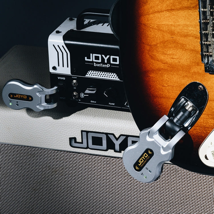 JOYO JW-02A 5.8Ghz Portability Guitar Wireless Audio Transmitter Audio Receiver (Silver) - Stringed Instruments Accessories by JOYO | Online Shopping UK | buy2fix