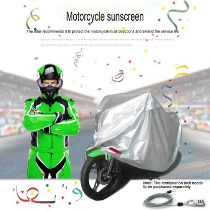 210D Oxford Cloth Motorcycle Electric Car Rainproof Dust-proof Cover, Size: XXXL (Silver) - Raincoat by buy2fix | Online Shopping UK | buy2fix