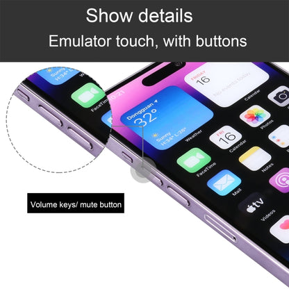 For iPhone 14 Pro Color Screen Non-Working Fake Dummy Display Model (Deep Purple) - For iPhone & iPad by buy2fix | Online Shopping UK | buy2fix