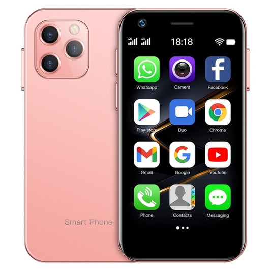 SOYES XS12 Pro, 4GB+32GB, Face Recognition, 3.0 inch Android 10.0 MTK6750 Octa Core, Bluetooth, WiFi, FM, OTG, Network: 4G, Dual SIM, Support Google Play (Pink) - SOYES by SOYES | Online Shopping UK | buy2fix