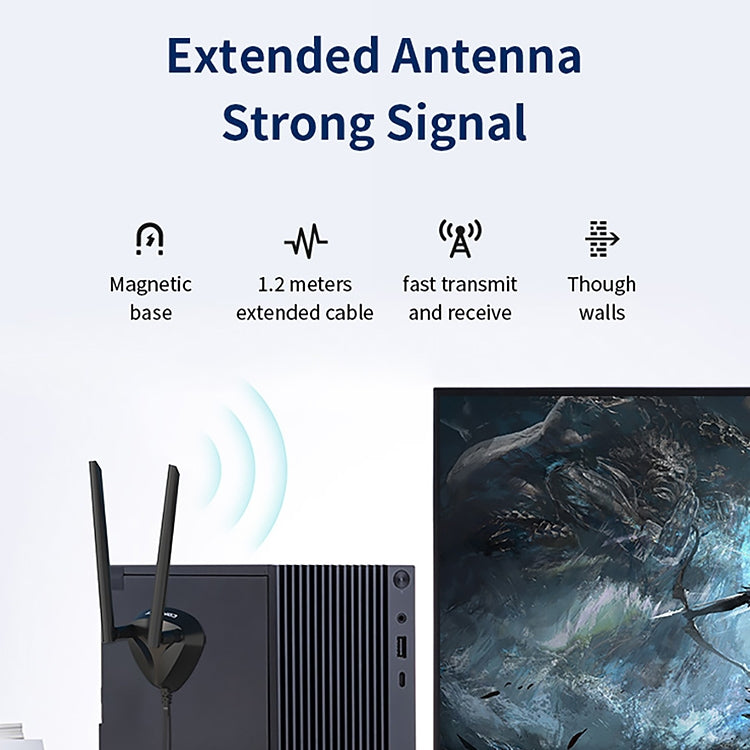 COMFAST CF-AX210 PLUS 5374Mbps Tri-band + Bluetooth 5.2 Wireless WiFi6E PCI-E Network Card - USB Network Adapter by COMFAST | Online Shopping UK | buy2fix