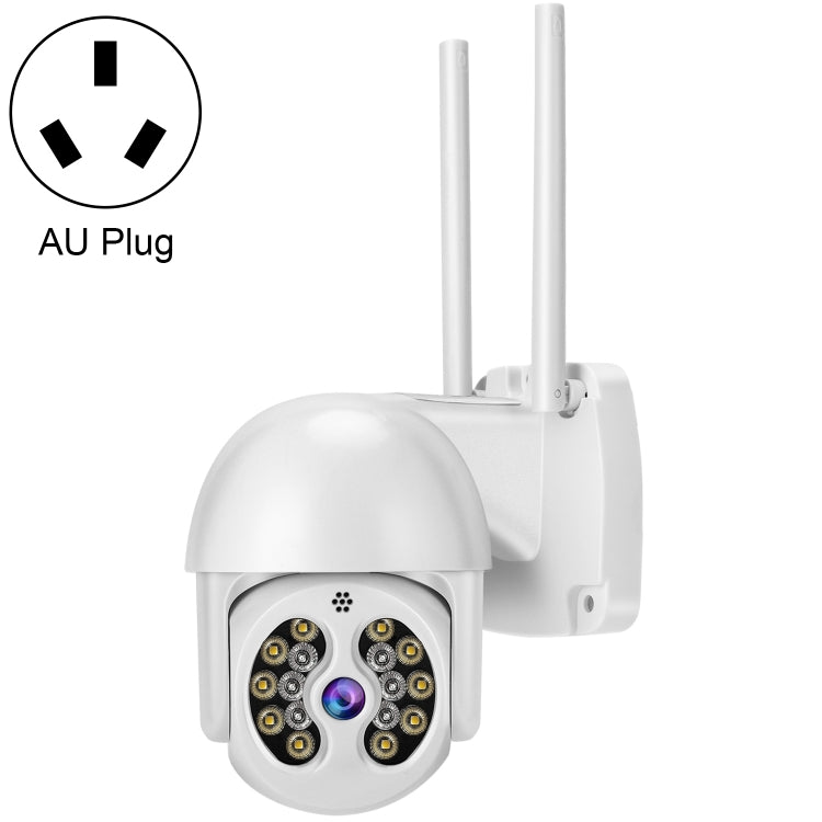 Tuya QX56 3.0 Million Pixels IP66 Waterproof 2.4G Wireless IP Camera, Support Amazon Alexa & Google Home & Motion Detection & Two-way Audio & Full Color Night Vision & TF Card, AU Plug - Security by buy2fix | Online Shopping UK | buy2fix