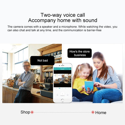 YT46 HD Wireless Indoor Network Shaking Head Camera, Support Motion Detection & Infrared Night Vision & Micro SD Card, AU Plug - Security by buy2fix | Online Shopping UK | buy2fix