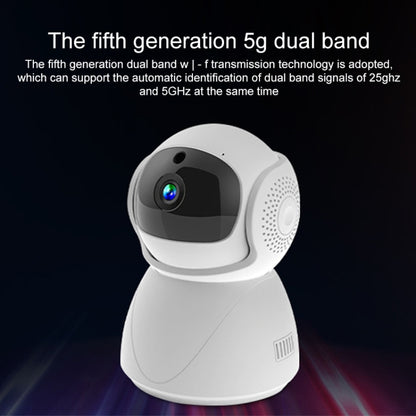 ZAS-5G01 1080P Home 5G WiFi Dual-band Panoramic Camera, Support IR Night Vision & TF Card Slot & AP Hot Spot & Designated Alarm Area, US Plug - Security by buy2fix | Online Shopping UK | buy2fix