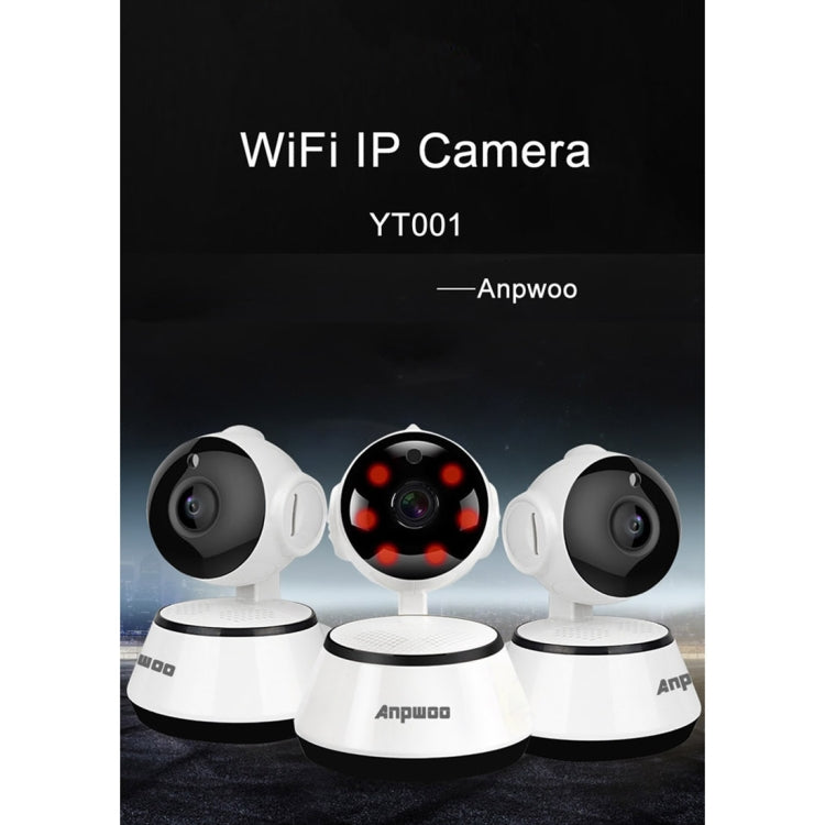 Anpwoo YT001 720P HD WiFi IP Camera with 6 PCS Infrared LEDs, Support Motion Detection & Night Vision & TF Card(Max 64GB) - Security by Anpwoo | Online Shopping UK | buy2fix