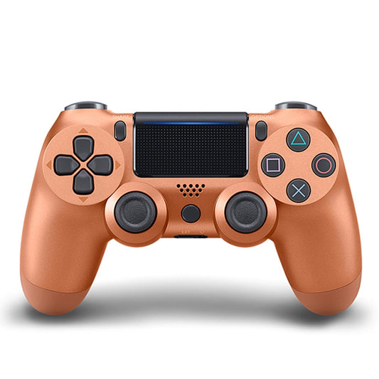 For PS4 Wireless Bluetooth Game Controller Gamepad with Light, EU Version(Bronze) - Gamepads by buy2fix | Online Shopping UK | buy2fix