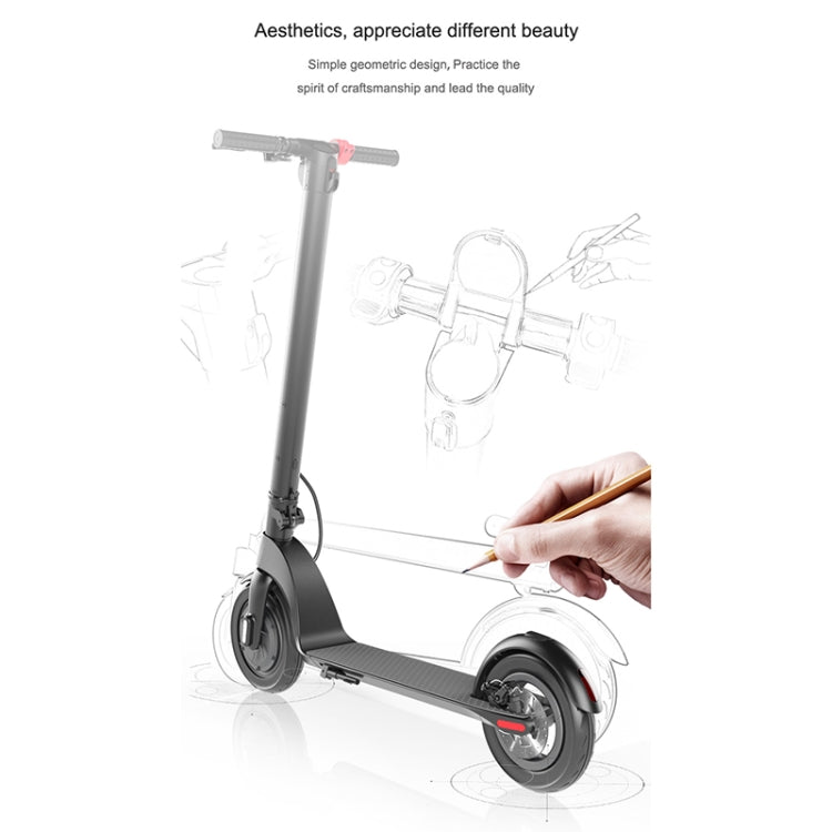 [EU Warehouse] X7 Outdoor Waterproof Foldable Off-road Scooter with 8.5 inch Vacuum Tires & LCD Display& LED Lights & 6.4AH Lithium Battery, Load-bearing: 20-100kg (Black) - Electric Scooters by buy2fix | Online Shopping UK | buy2fix