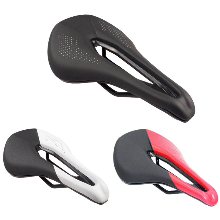 BIKERSAY SZ001 Bicycle PU Leather Saddle Seat (Black White) - Outdoor & Sports by BIKERSAY | Online Shopping UK | buy2fix