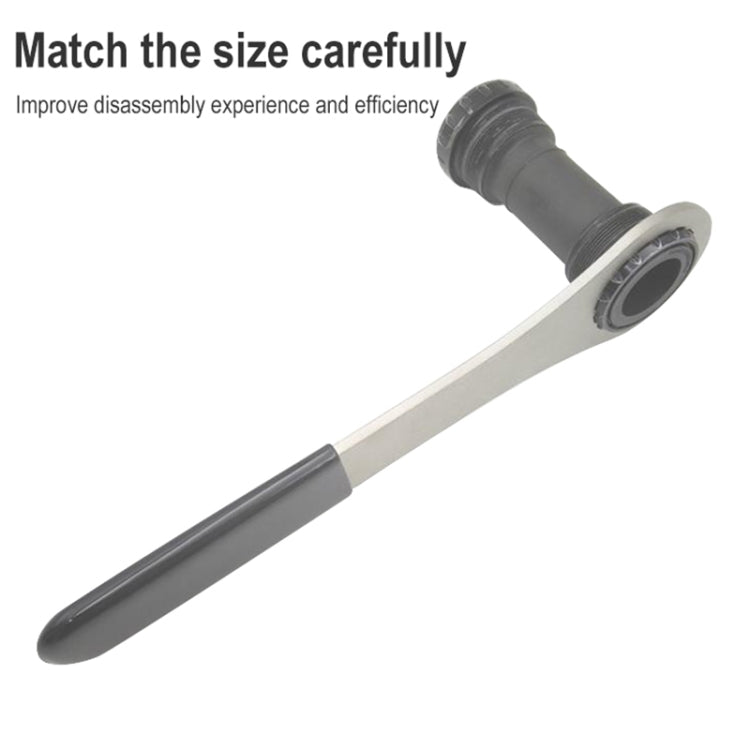 BIKERSAY BB46-12 Bicycle Repair Tools Multi-function Wrench Tool Stainless Steel Axis Spanner - Outdoor & Sports by BIKERSAY | Online Shopping UK | buy2fix