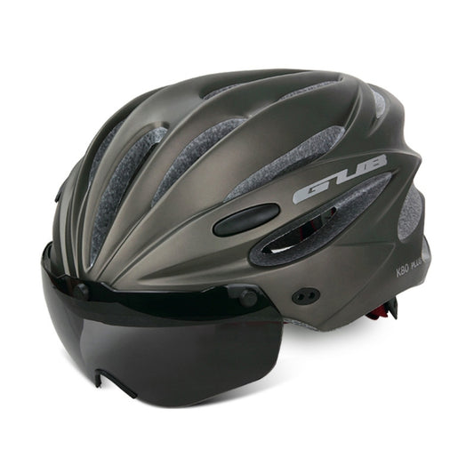 GUB K80 Plus Bike Helmet With Visor And Goggles(Titanium Color) - Protective Helmet & Masks by GUB | Online Shopping UK | buy2fix