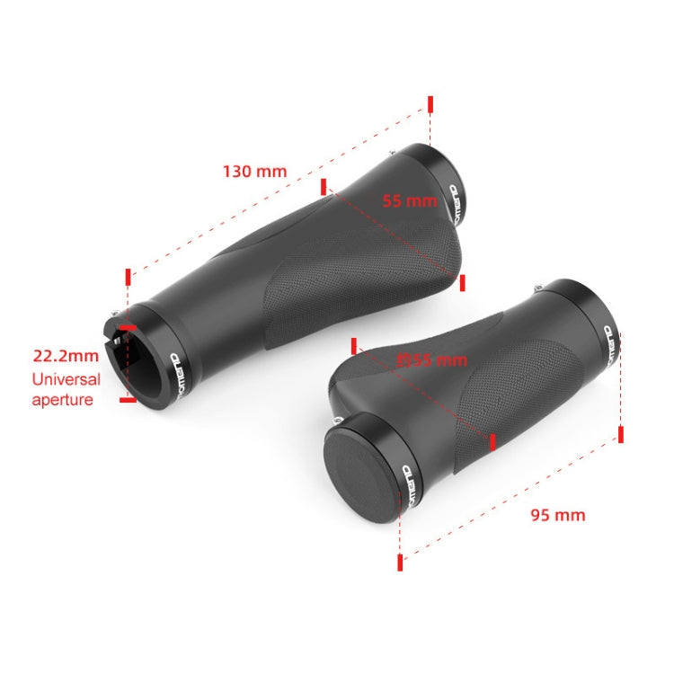 PROMEND GR-506 1 Pair Rubber Ergonomic Ball Bicycle Grip Cover (130mm+130mm) - Bicycle Grips by PROMEND | Online Shopping UK | buy2fix