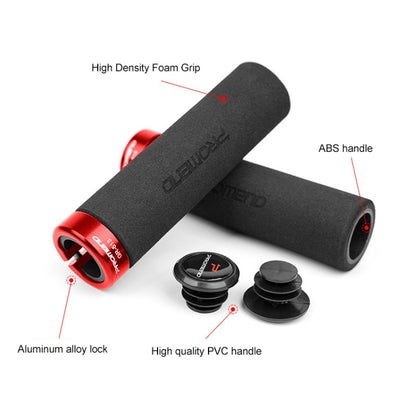 PROMEND GR-513 1 Pair Bicycle Antiskid Sweat-absorbing Sponge Grips Cover (Black Red) - Outdoor & Sports by PROMEND | Online Shopping UK | buy2fix