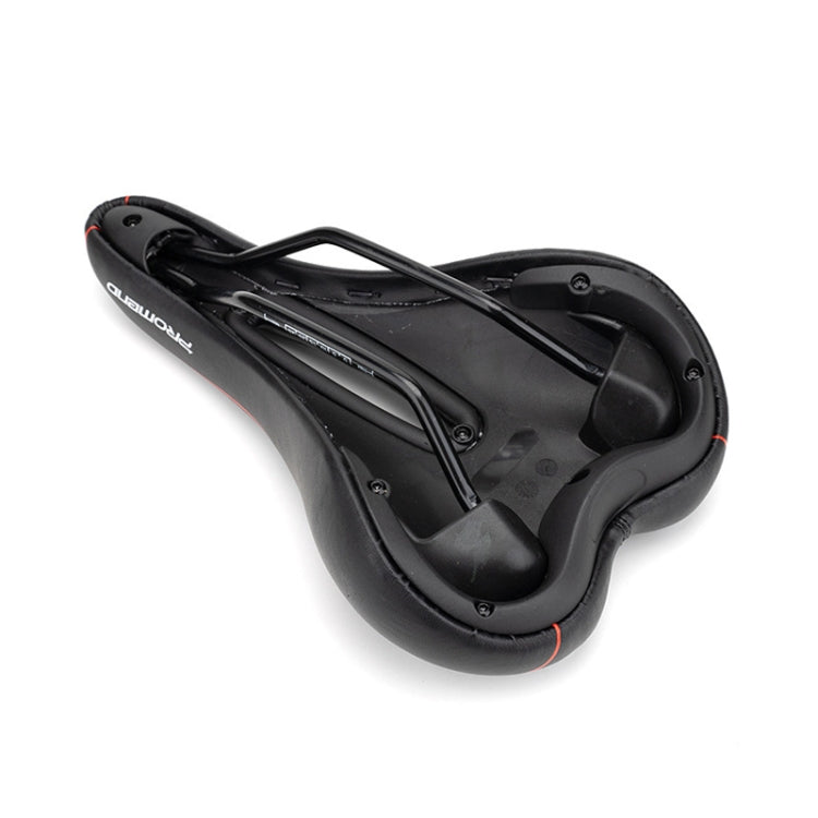 PROMEND SD-565 Hollow Breathable Silicone Bicycle Saddle (Black Red) - Bicycle Saddle by PROMEND | Online Shopping UK | buy2fix