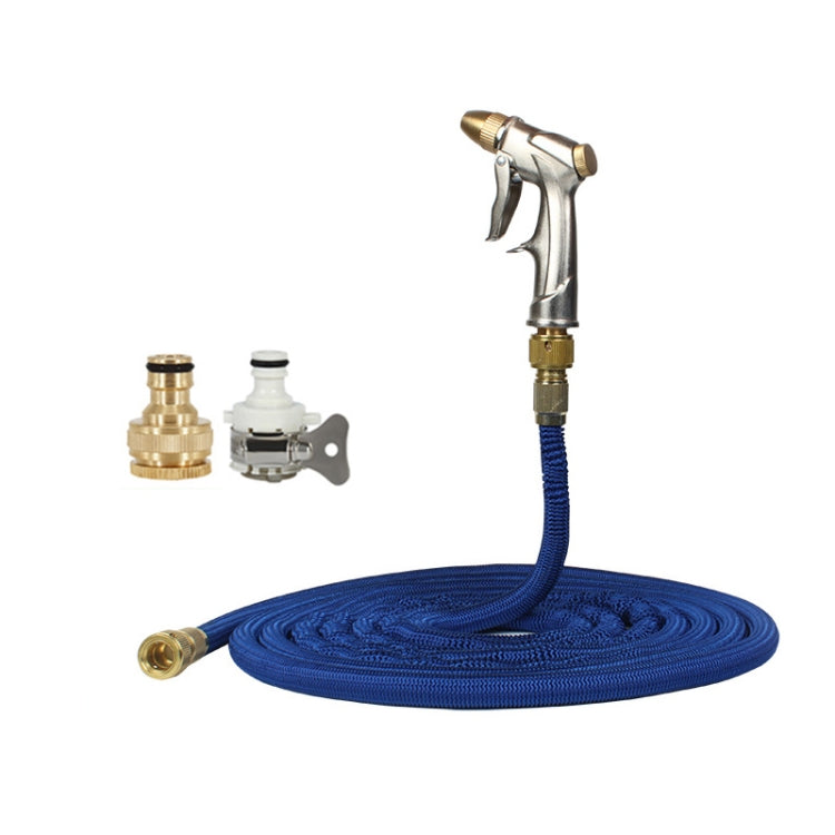 100FT 9m Car High Pressure Washing Tool Telescopic Water Pipe Set(Blue) - Car washing supplies by buy2fix | Online Shopping UK | buy2fix