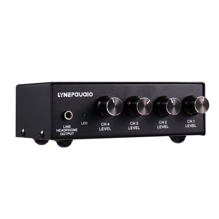 LINEPAUDIO B895 Five-channel Stereo Microphone Mixer with Earphone Monitoring(Black) - Consumer Electronics by buy2fix | Online Shopping UK | buy2fix