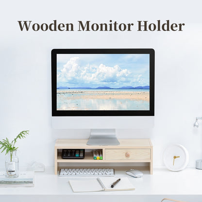 ORICO MSR-02-WD-BP Wood Grain Computer Monitor Holder, Size: 50 x 20 x 13.5cm - Computer & Networking by ORICO | Online Shopping UK | buy2fix