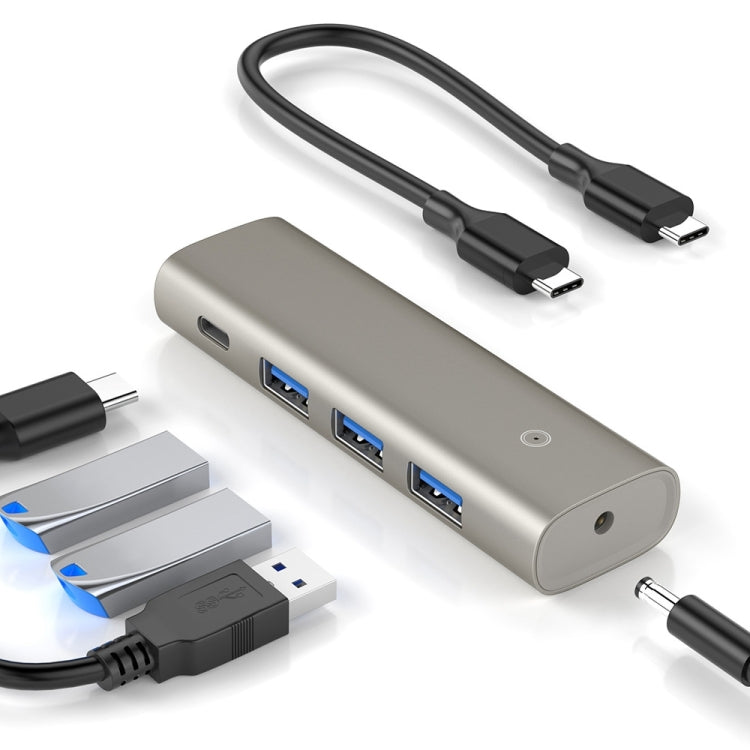 Rocketek HC466 USB3.2 Gen2 Type-C 4 in 1 HUB Adapter - USB HUB by ROCKETEK | Online Shopping UK | buy2fix