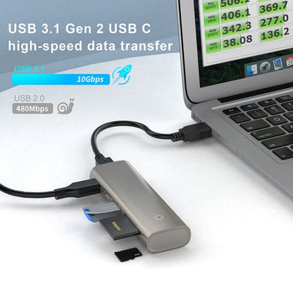 Rocketek HC463 USB3.1 Gen2  to Type-C 3.1 + USB 3.1 + SD / TF 6 in 1 HUB Adapter - Computer & Networking by ROCKETEK | Online Shopping UK | buy2fix
