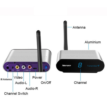 Measy AV220 2.4GHz Wireless Audio / Video Transmitter and Receiver, Transmission Distance: 200m, UK Plug - Consumer Electronics by Measy | Online Shopping UK | buy2fix