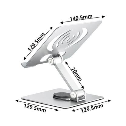 L-13 Aluminum Alloy Foldable Rotating Laptop/Tablet Stand (Grey) - Computer & Networking by buy2fix | Online Shopping UK | buy2fix