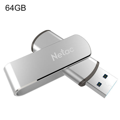 Netac U388 64GB USB 3.0 Twister Secure Encryption Flash Disk - USB Flash Drives by Netac | Online Shopping UK | buy2fix